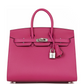 Birkin 25 Rose Pourpre Veau Madame Palladium Hardware