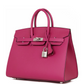 Birkin 25 Rose Pourpre Veau Madame Palladium Hardware