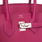 Birkin 25 Rose Pourpre Veau Madame Palladium Hardware