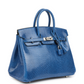 Birkins 25 Bleu Saphir Niloticus Lizard Palladium Hardware