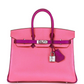 Hermès Special Order (HSS) Birkin 25 Rose Lipstick and Anemone Chèvre Palladium Hardware