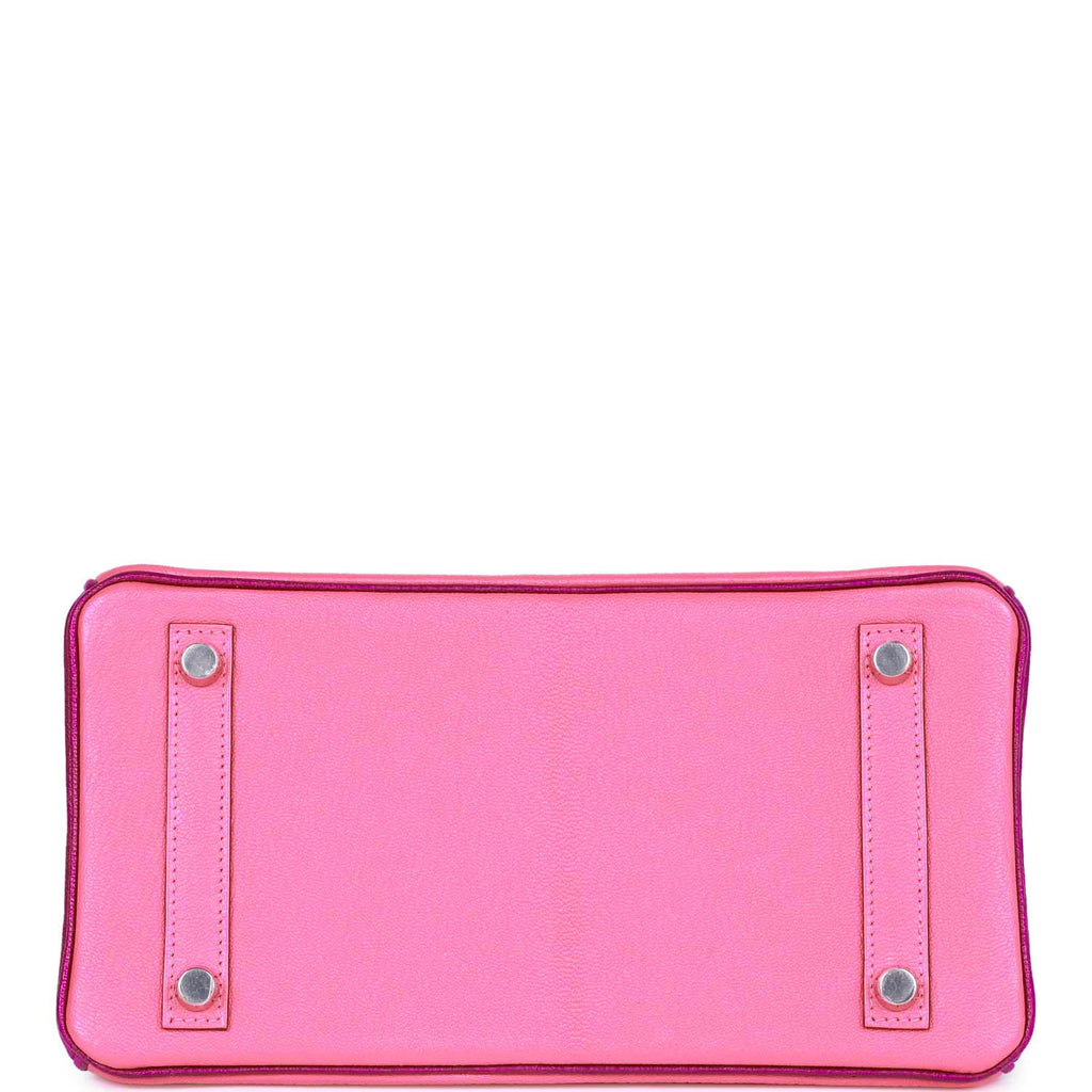 Hermès Special Order (HSS) Birkin 25 Rose Lipstick and Anemone Chèvre Palladium Hardware