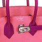 Hermès Special Order (HSS) Birkin 25 Rose Lipstick and Anemone Chèvre Palladium Hardware