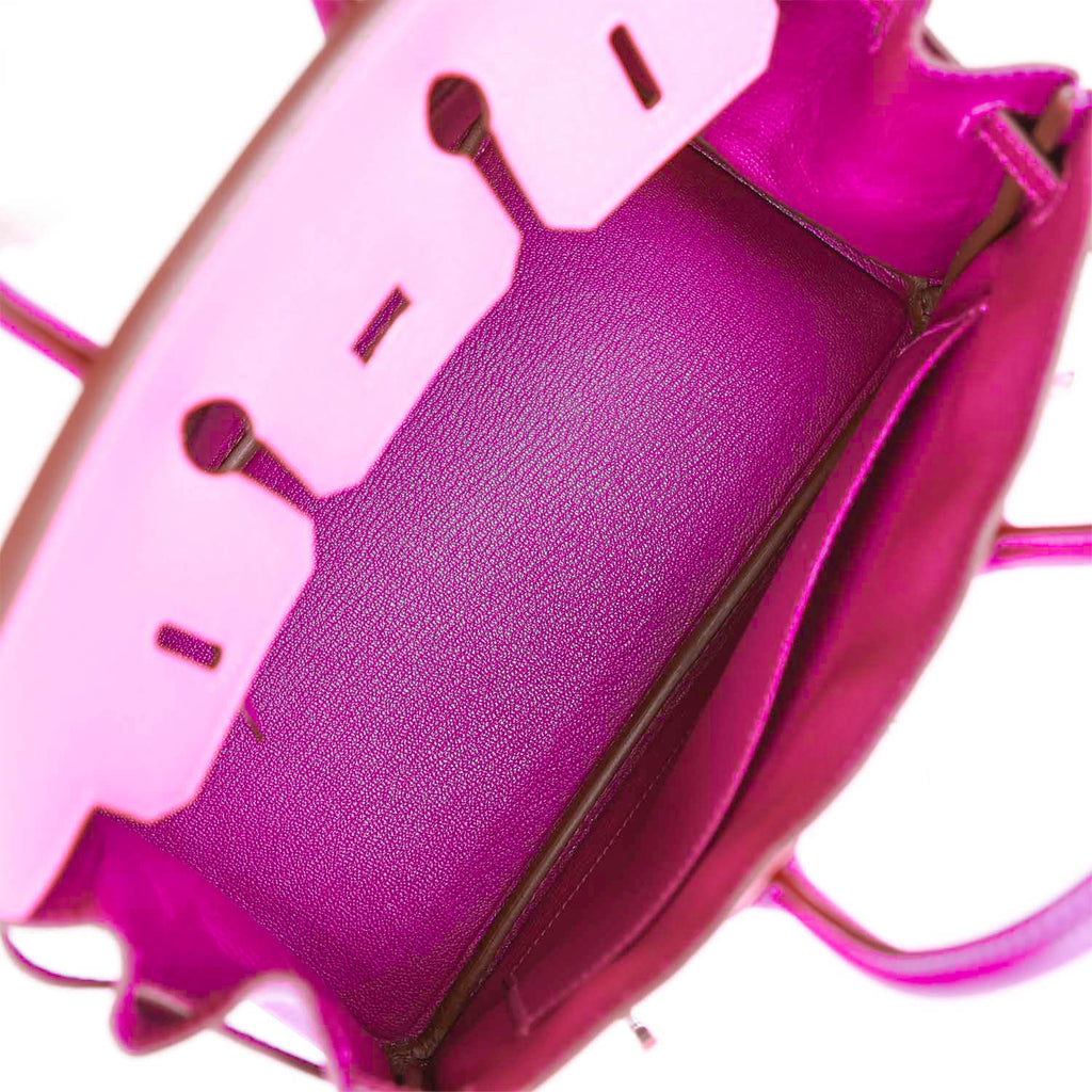 Hermès Special Order (HSS) Birkin 25 Rose Lipstick and Anemone Chèvre Palladium Hardware