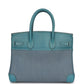 Vintage Hermès Birkin 30 Blue Jean Gulliver and Denim Palladium Hardware