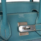 Vintage Hermès Birkin 30 Blue Jean Gulliver and Denim Palladium Hardware