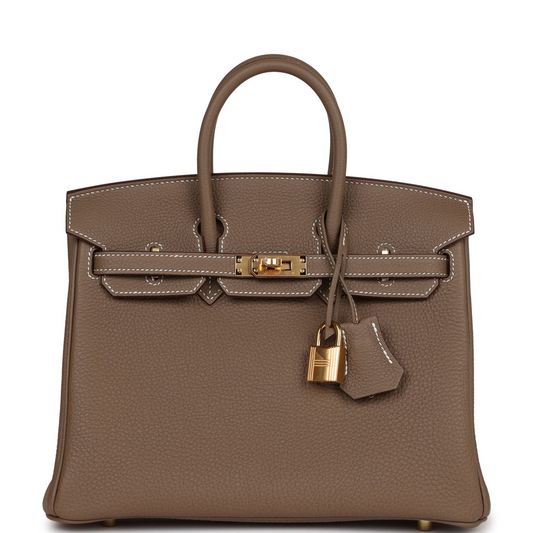 Birkins 25 Etoupe Togo Gold Hardware