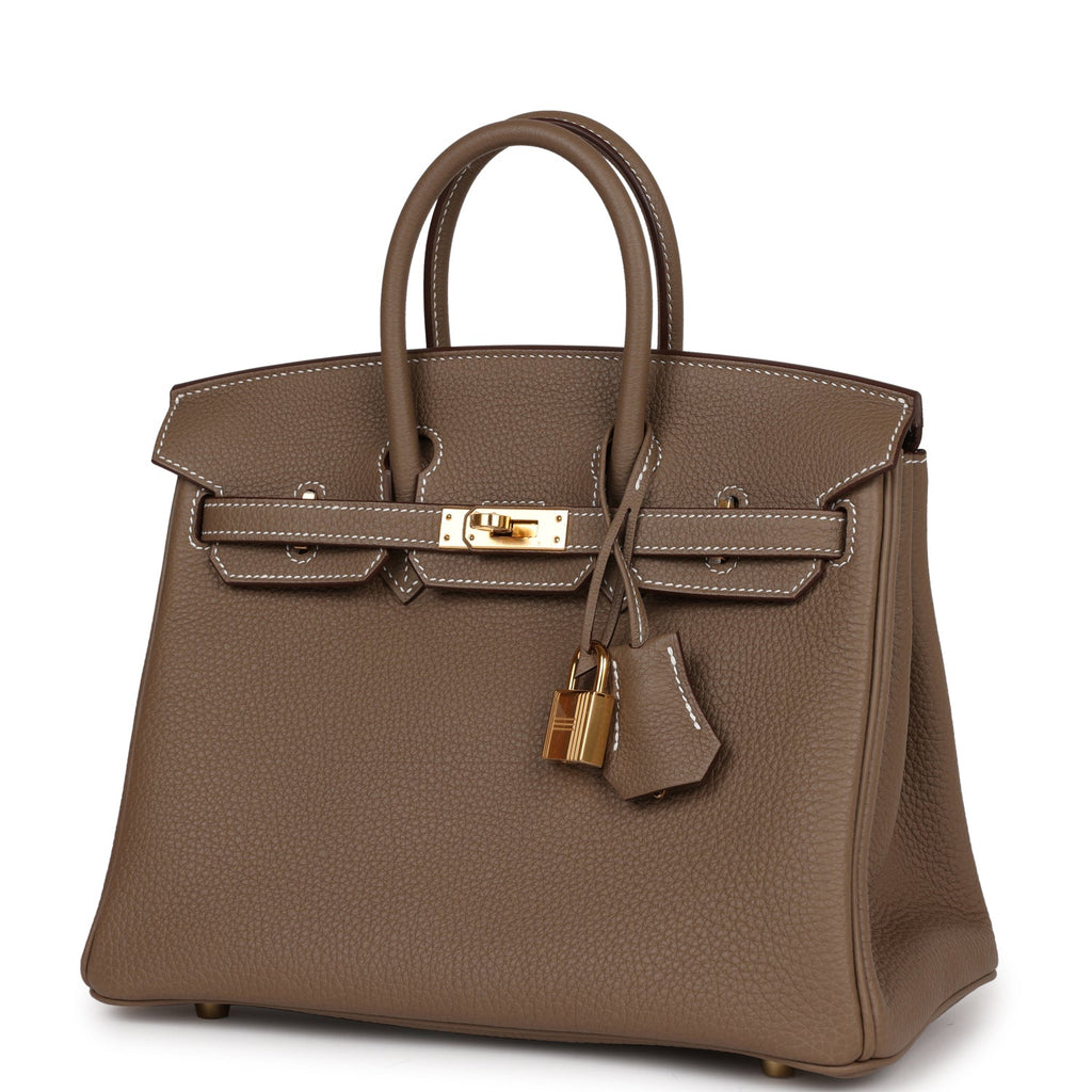 Birkins 25 Etoupe Togo Gold Hardware