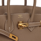 Birkins 25 Etoupe Togo Gold Hardware