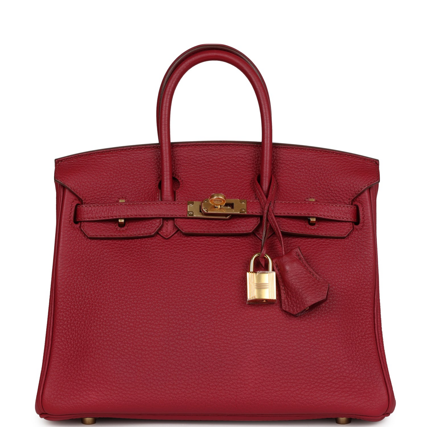 Birkin 25 Rubis Togo Gold Hardware