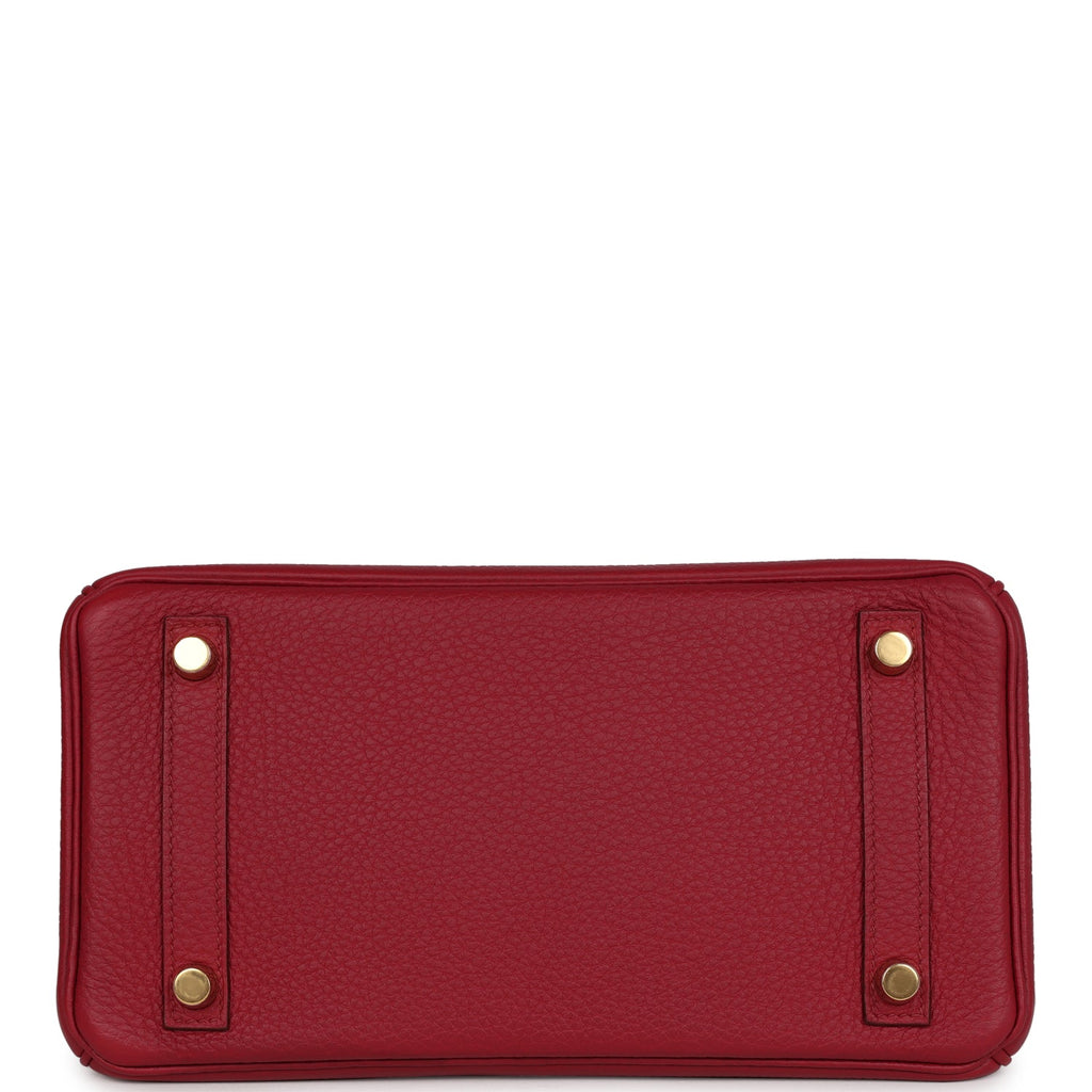 Birkin 25 Rubis Togo Gold Hardware