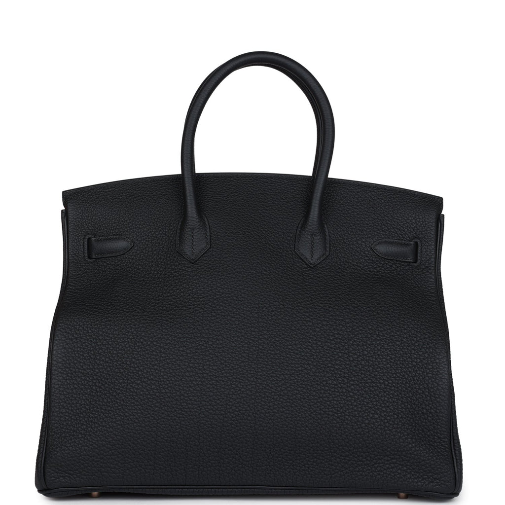 Birkin 35 Black Togo Rose Gold Hardware