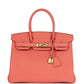Hermès Special Order (HSS) Birkin 30 Rose Candy Togo Gold Hardware