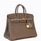 Hermès Special Order (HSS) Birkin 25 Etoupe and Etain Togo Brushed Gold Hardware