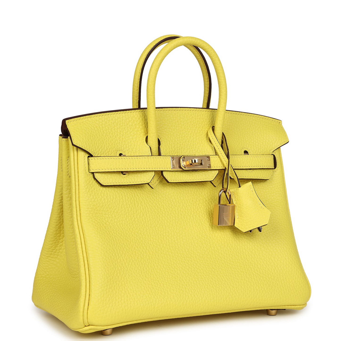 Hermès Special Order (HSS) Birkin 25 Lime Verso Clemence Permabrass Hardware