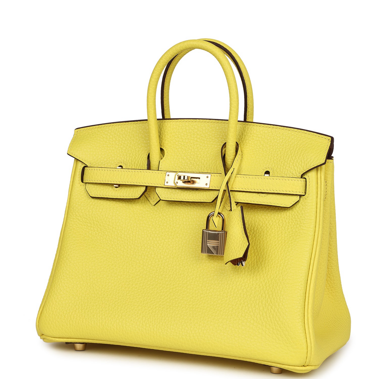 Hermès Special Order (HSS) Birkin 25 Lime Verso Clemence Permabrass Hardware