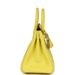 Hermès Special Order (HSS) Birkin 25 Lime Verso Clemence Permabrass Hardware