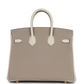 Hermès Special Order (HSS) Birkin 25 Gris Tourterelle and Craie Togo Brushed Gold Hardware