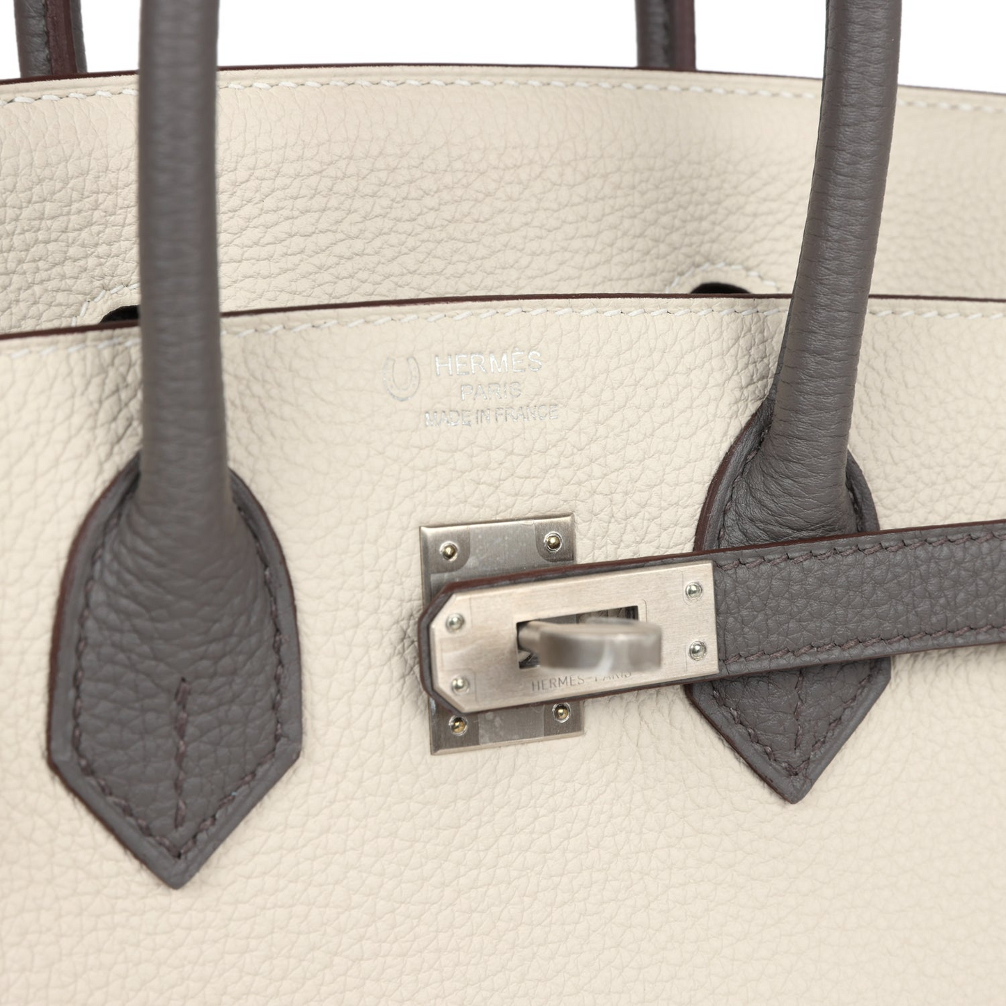 Hermès Special Order (HSS) Birkin 25 Beton and Etain Togo Brushed Palladium Hardware
