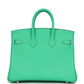 Birkin 25 Vert Comics Swift Palladium Hardware