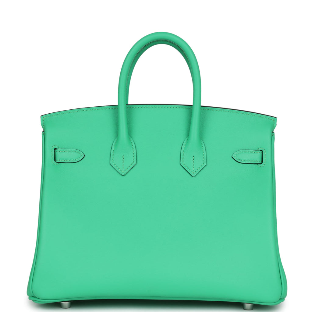 Birkin 25 Vert Comics Swift Palladium Hardware