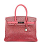 Custom Ombre Swarovski Crystal Hermès Birkin 30 Rose Azalee Clemence Palladium Hardware