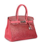 Custom Ombre Swarovski Crystal Hermès Birkin 30 Rose Azalee Clemence Palladium Hardware