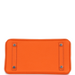 Birkin 25 Orange Minium Togo Palladium Hardware