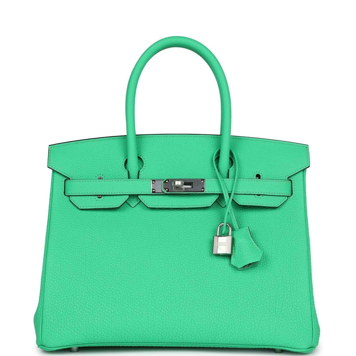 Birkin 30 Vert Comics Togo Palladium Hardware