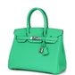 Birkin 30 Vert Comics Togo Palladium Hardware