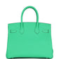 Birkin 30 Vert Comics Togo Palladium Hardware