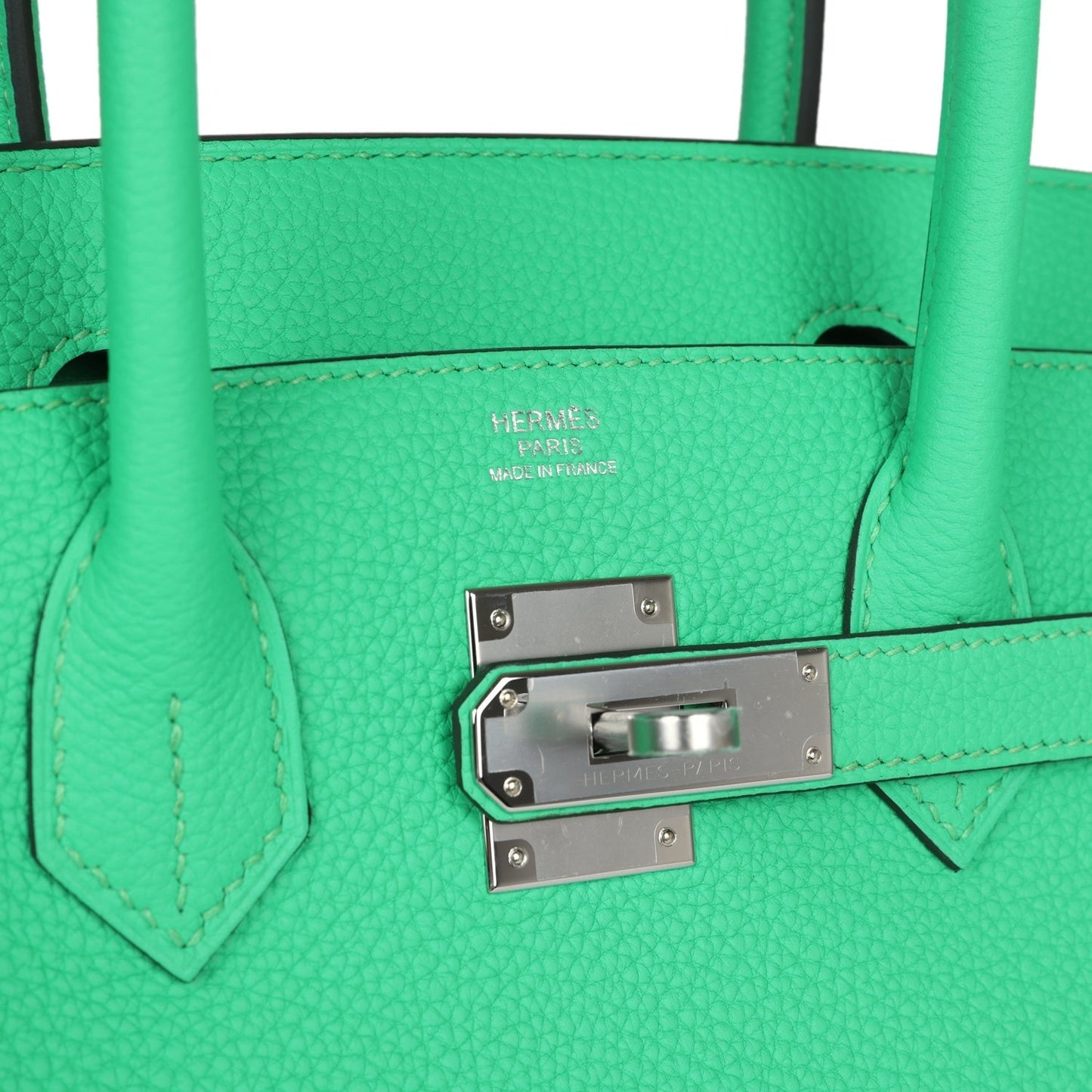 Birkin 30 Vert Comics Togo Palladium Hardware