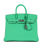 Birkin 25 Vert Comics Togo Palladium Hardware