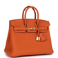 Birkin 25 Orange Togo Gold Hardware