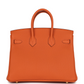 Birkin 25 Orange Togo Gold Hardware