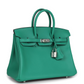 Birkin 25 Vert Vertigo Verso Swift Palladium Hardware