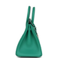 Birkin 25 Vert Vertigo Verso Swift Palladium Hardware
