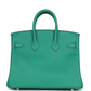 Birkin 25 Vert Vertigo Verso Swift Palladium Hardware