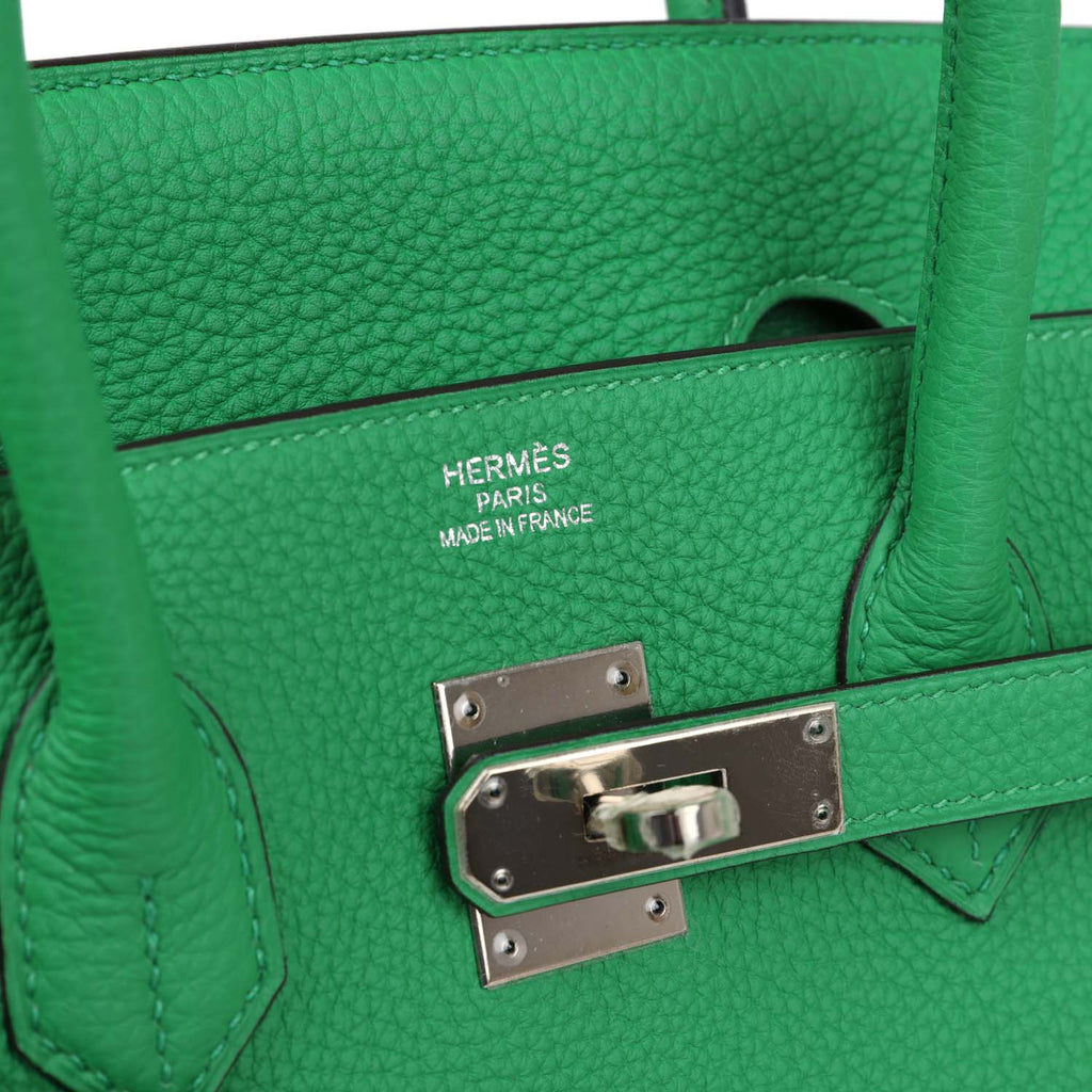 Birkin 35 Bambou Togo Palladium Hardware