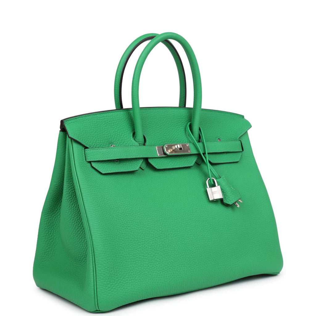 Birkin 35 Bambou Togo Palladium Hardware