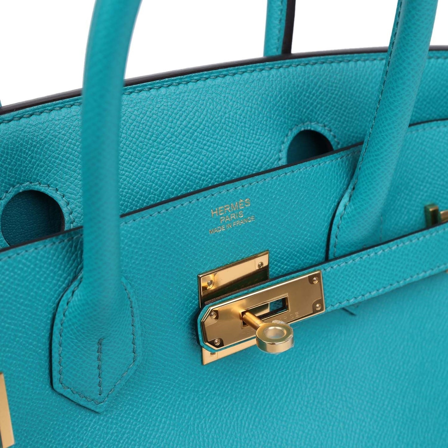 Birkin 30 Bleu Paon Epsom Gold Hardware