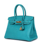 Birkin 30 Bleu Paon Epsom Gold Hardware