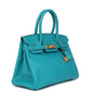 Birkin 30 Bleu Paon Epsom Gold Hardware