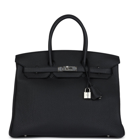 Birkin 35 Black Togo Palladium Hardware