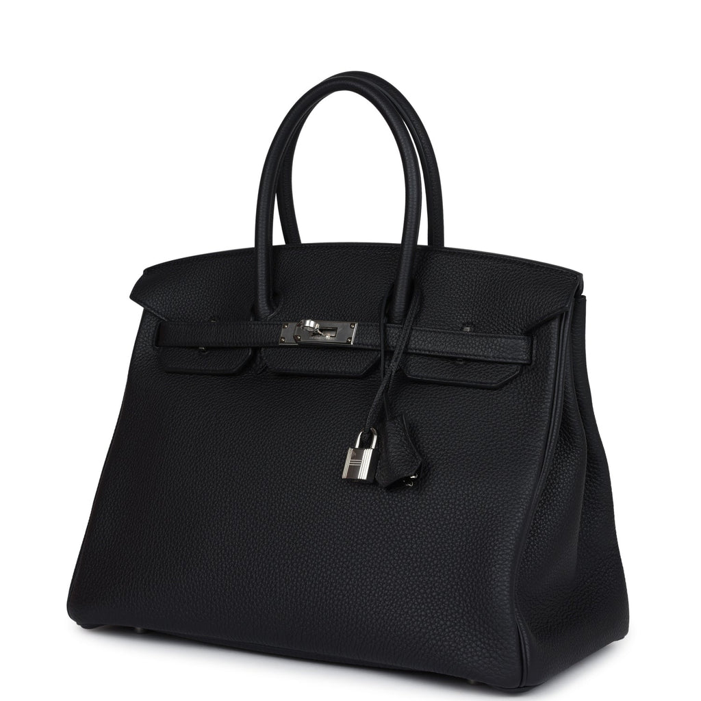 Birkin 35 Black Togo Palladium Hardware