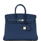 Birkins 25 Deep Bleu Verso Togo Palladium Hardware