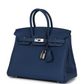 Birkins 25 Deep Bleu Verso Togo Palladium Hardware