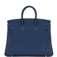 Birkins 25 Deep Bleu Verso Togo Palladium Hardware