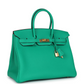 Hermès Special Order (HSS) Birkin 35 Menthe Verso Togo Gold Hardware