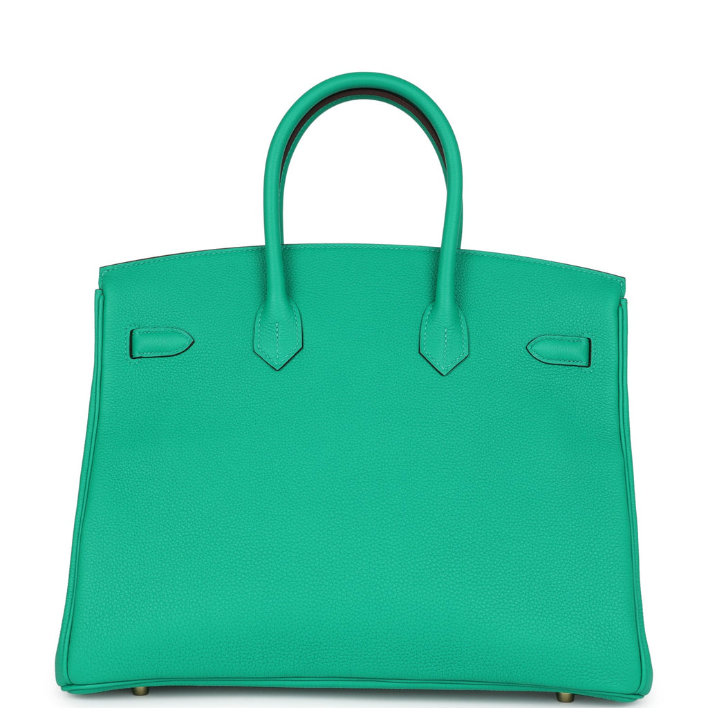 Hermès Special Order (HSS) Birkin 35 Menthe Verso Togo Gold Hardware